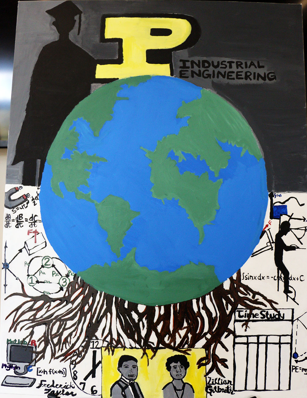 Painting 'Our Founding and Our Future' by Angie Wells